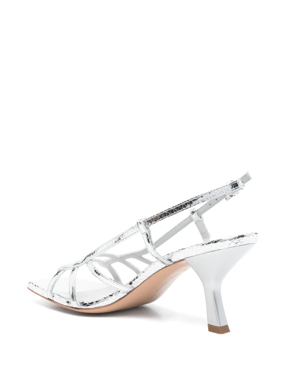 Sergio Levantesi 75mm Ivana sandals Silver