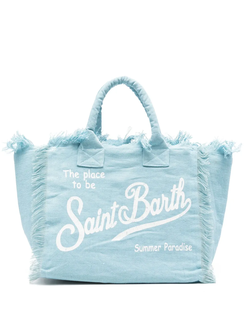 MC2 Saint Barth tote de algodón con logo estampado | azul | Image 1