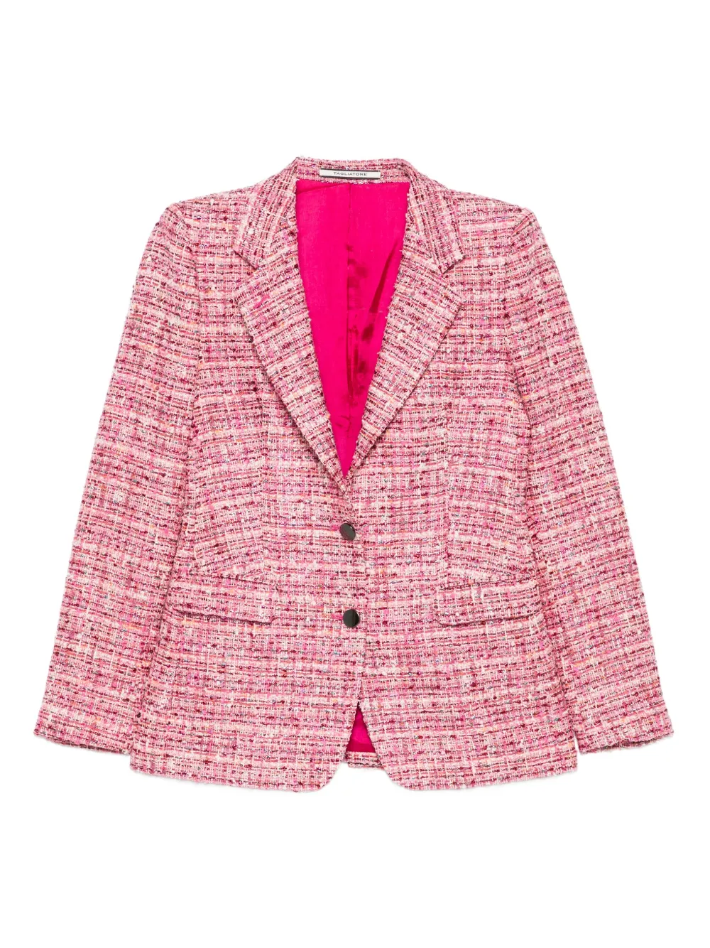 Tagliatore tweed two-button blazer Roze