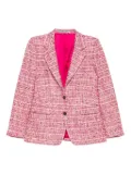 Tagliatore tweed two-button blazer - Pink