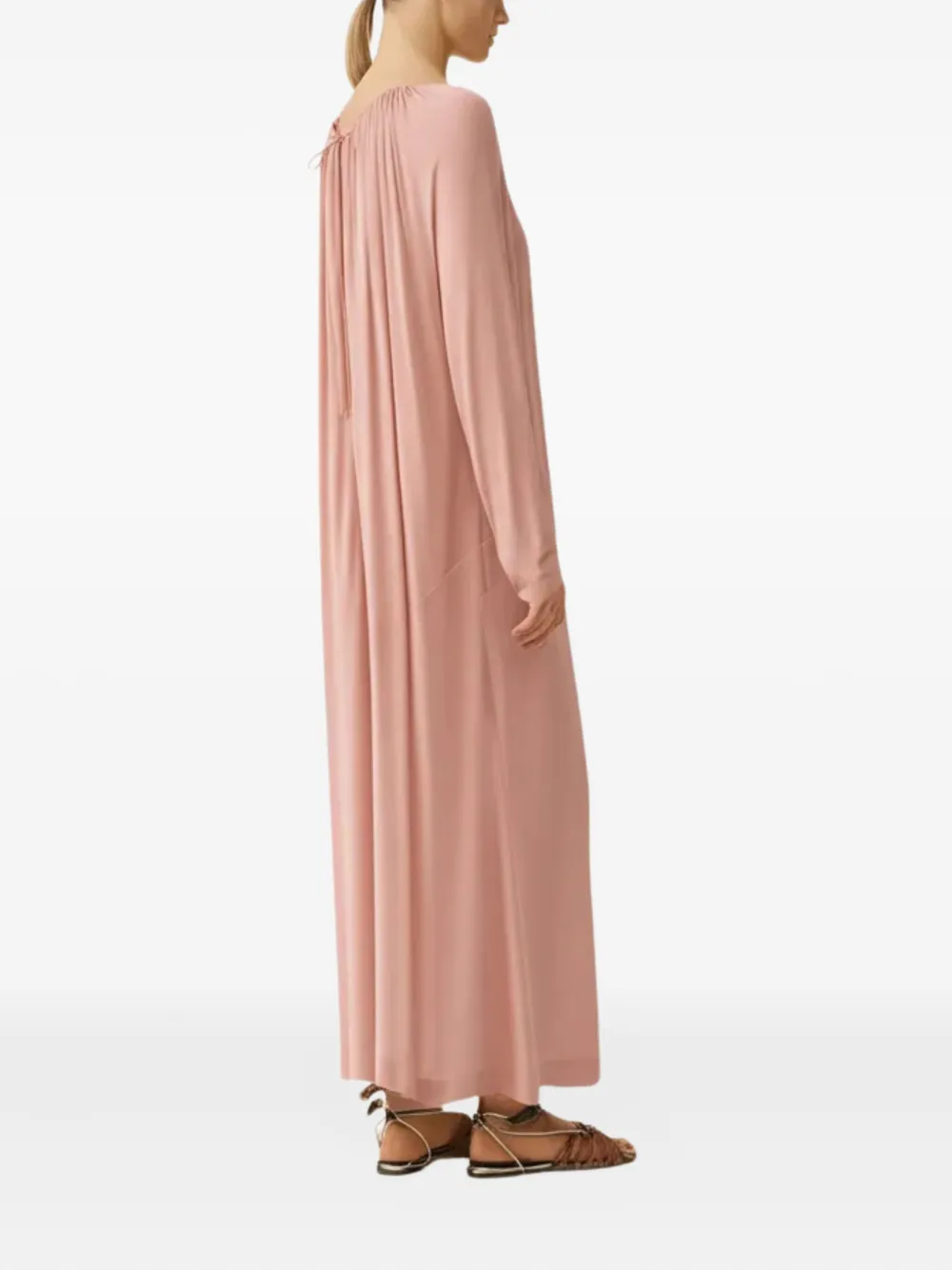 Fabiana Filippi Geplooide maxi-jurk Roze