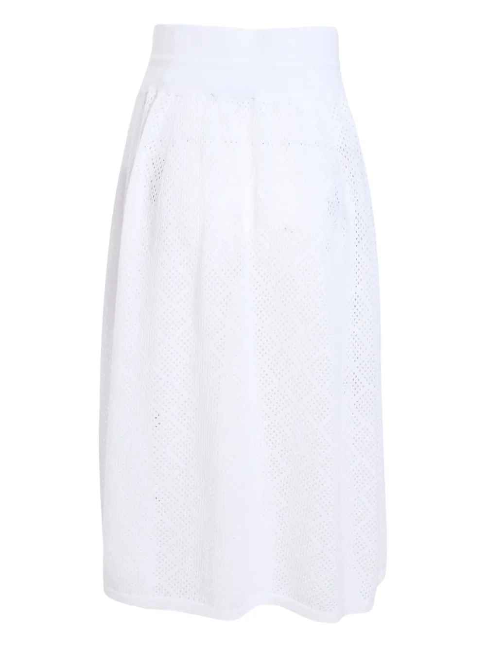 Fabiana Filippi mesh midi skirt - Wit
