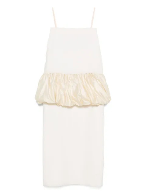 Carven ruffled silk dress