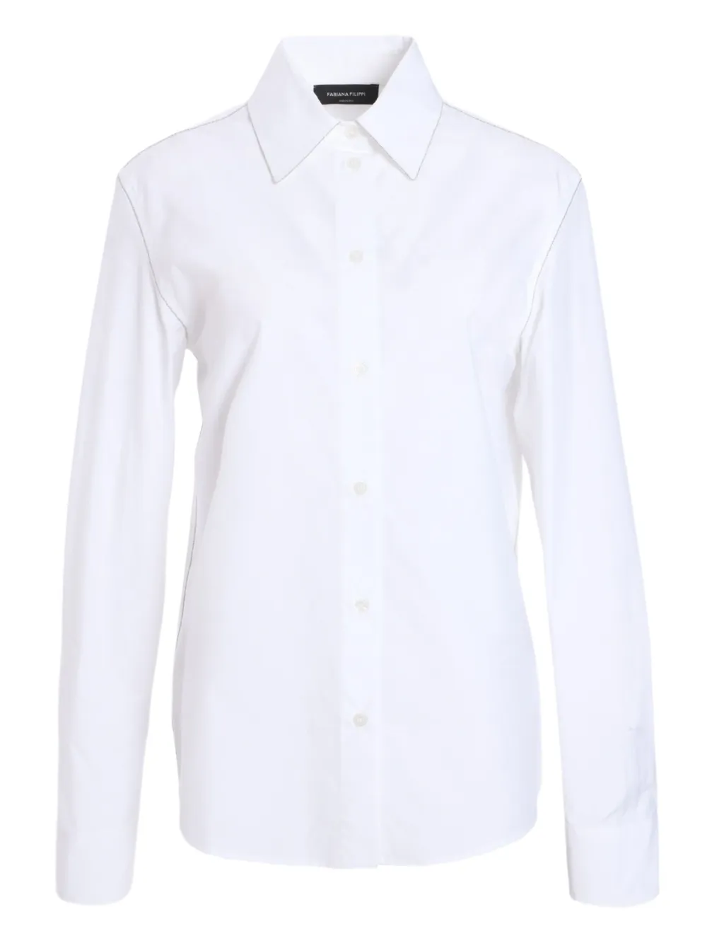 Fabiana Filippi Blouse met klassieke kraag Wit