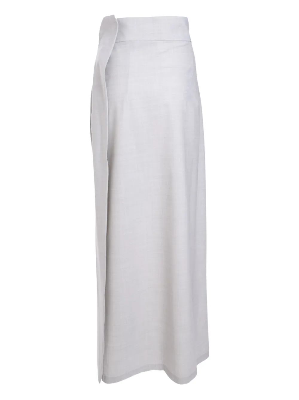 Fabiana Filippi side-flap maxi skirt - Grijs