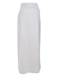 Fabiana Filippi side-flap maxi skirt - Grey