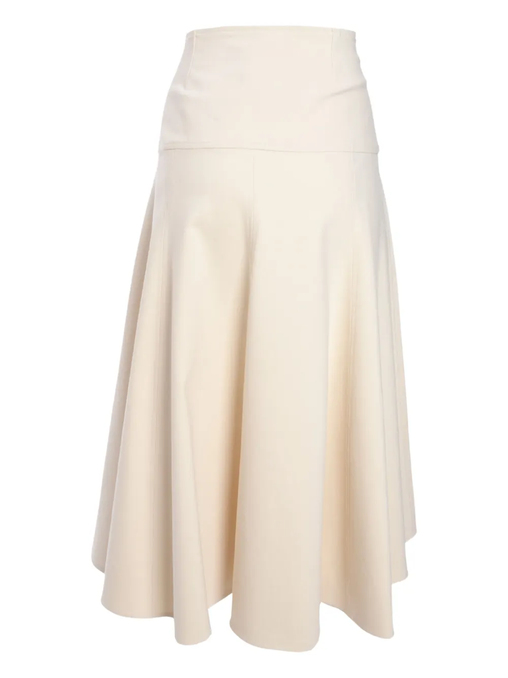 Fabiana Filippi guipure-detail midi skirt - Beige