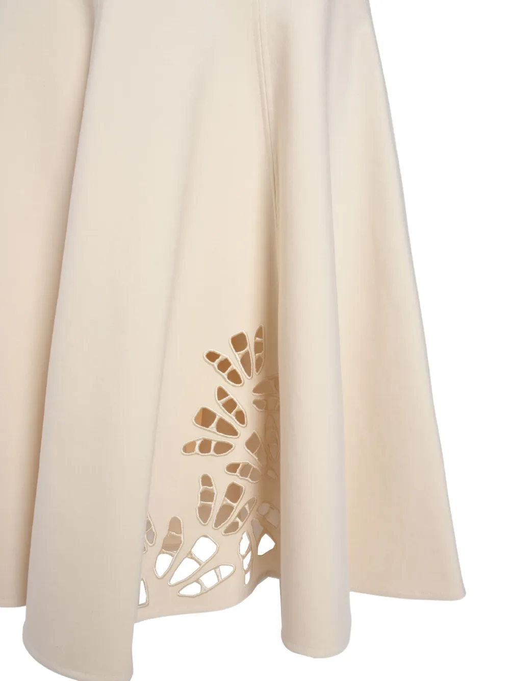 Fabiana Filippi Midi-rok met guipure detail Beige