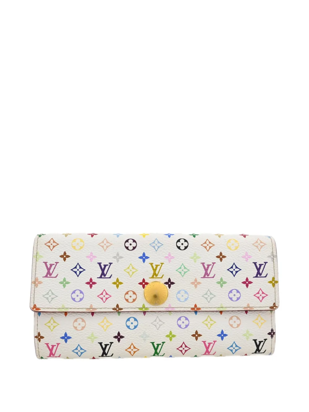 Louis Vuitton Pre-Owned x Takashi Murakami 2012 サラ 財布 - ホワイト Louis Vuitton Pre-Owned x Takashi Murakami 2012 サラ 財布 - ホワイト