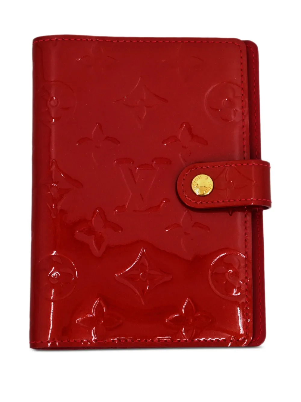Louis Vuitton Pre-Owned 2013 モノグラム ヴェルニ アジェンダ PM ノートカバー - レッド Louis Vuitton Pre-Owned 2013 モノグラム ヴェルニ アジェンダ PM ノートカバー - レッド