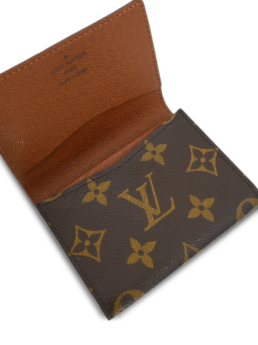 Pre-owned Louis Vuitton 2005 Monogram Enveloppe Carte De Visite Card Case