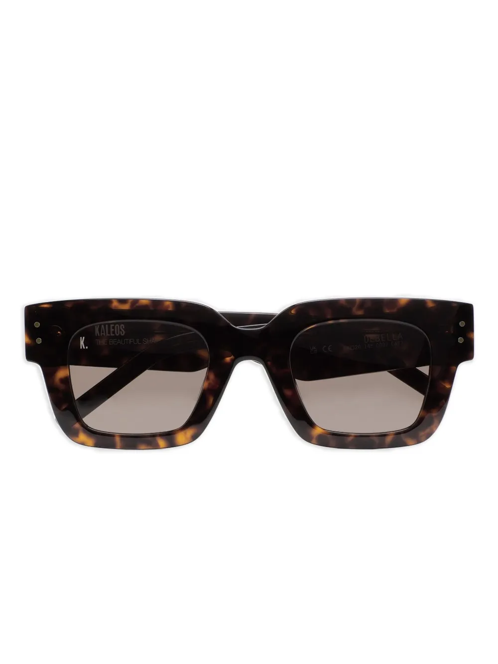 Kaleos Debella tortoiseshell square sunglasses | Black | Image 1