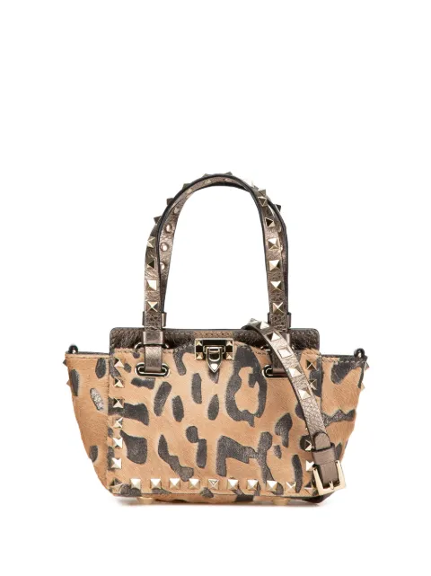 Valentino Garavani Pre-Owned 2000-2017 Mini Pony Hair Rockstud satchel