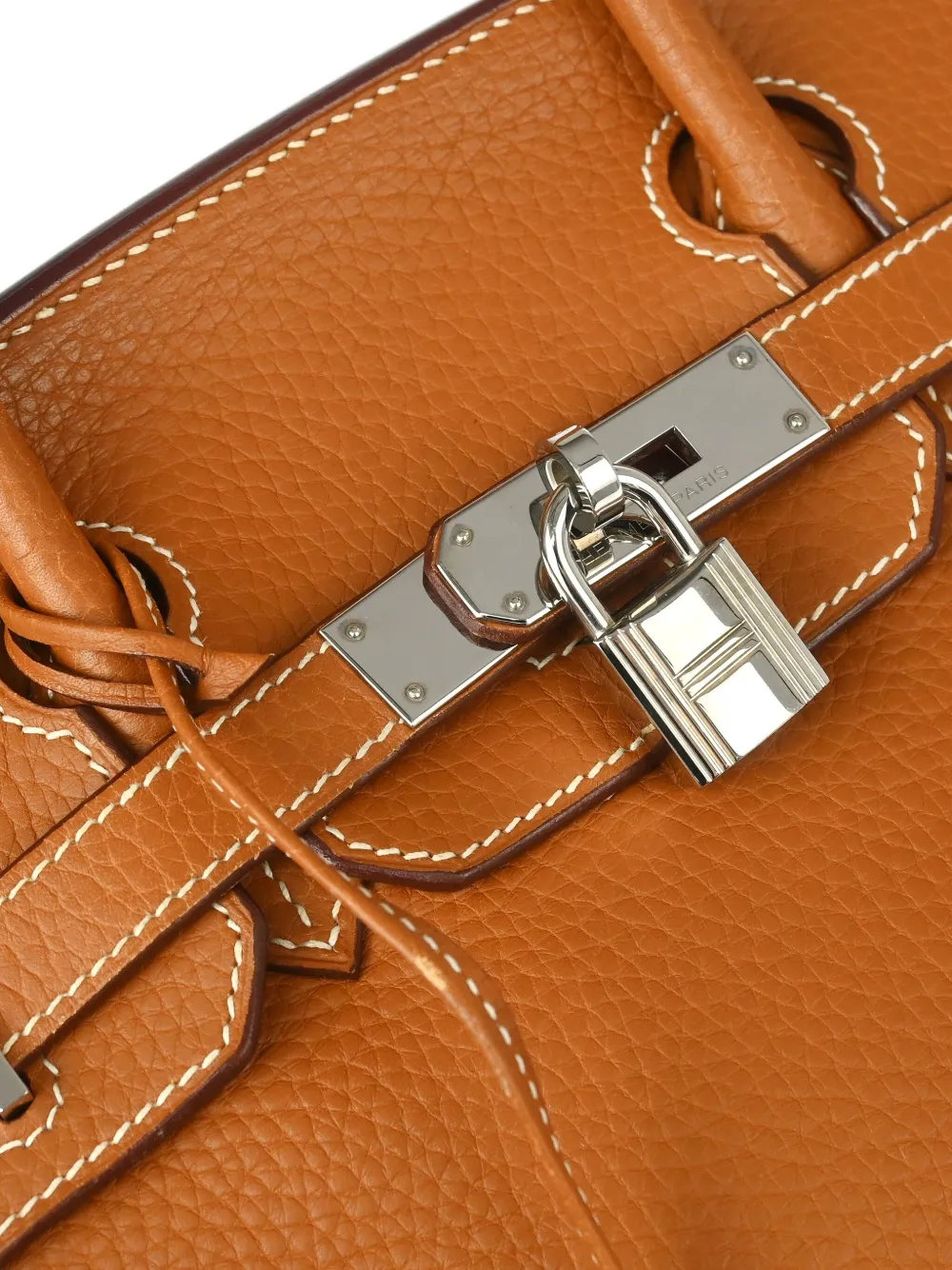 Pre-owned Hermes 2006 Togo Birkin Retourne 30 Handbag In Brown
