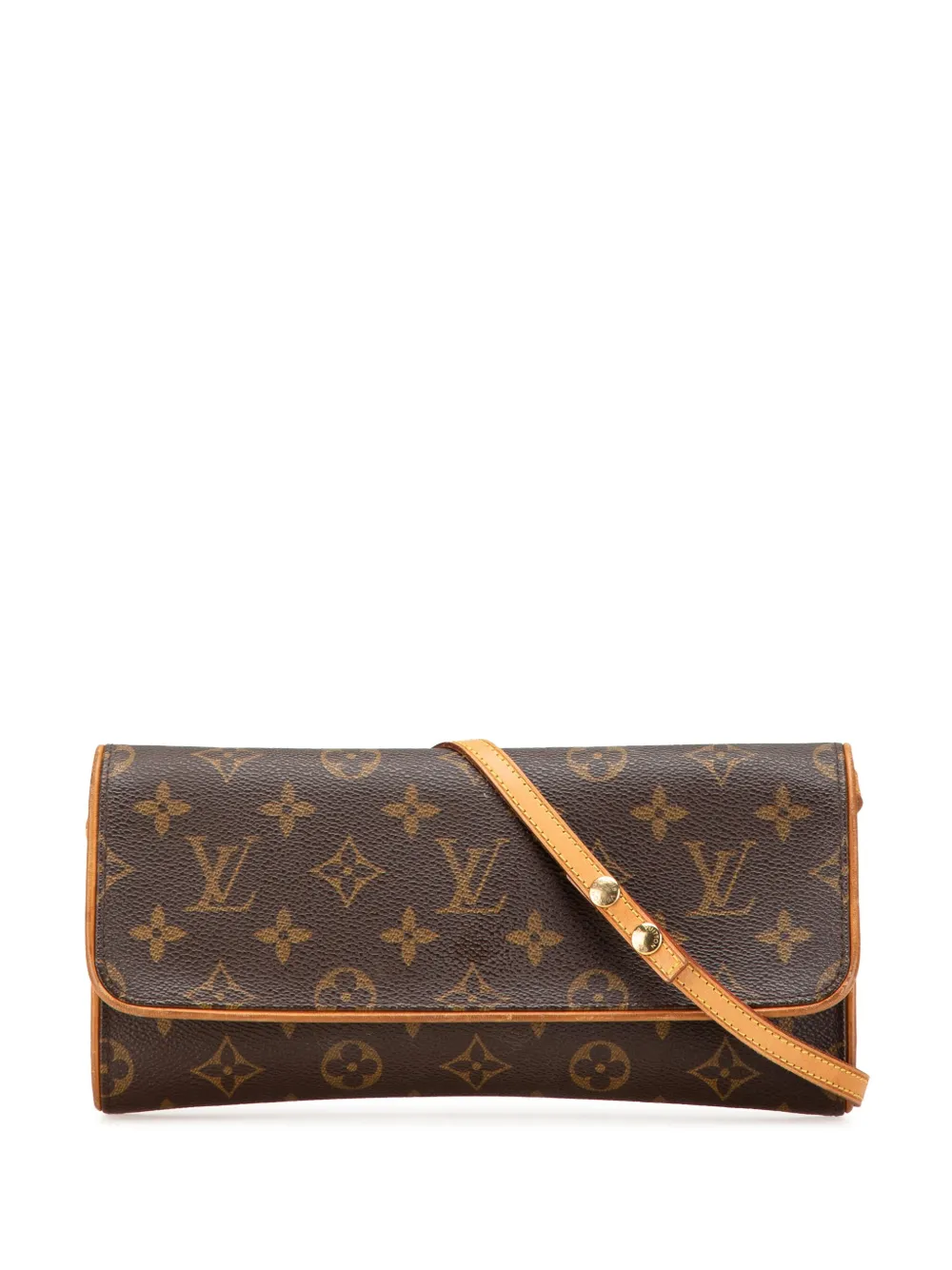 Louis Vuitton Pre-Owned 1999 モノグラム ポシェット ツイン GM ショルダーバッグ - ブラウン Louis Vuitton Pre-Owned 1999 モノグラム ポシェット ツイン GM ショルダーバッグ - ブラウン