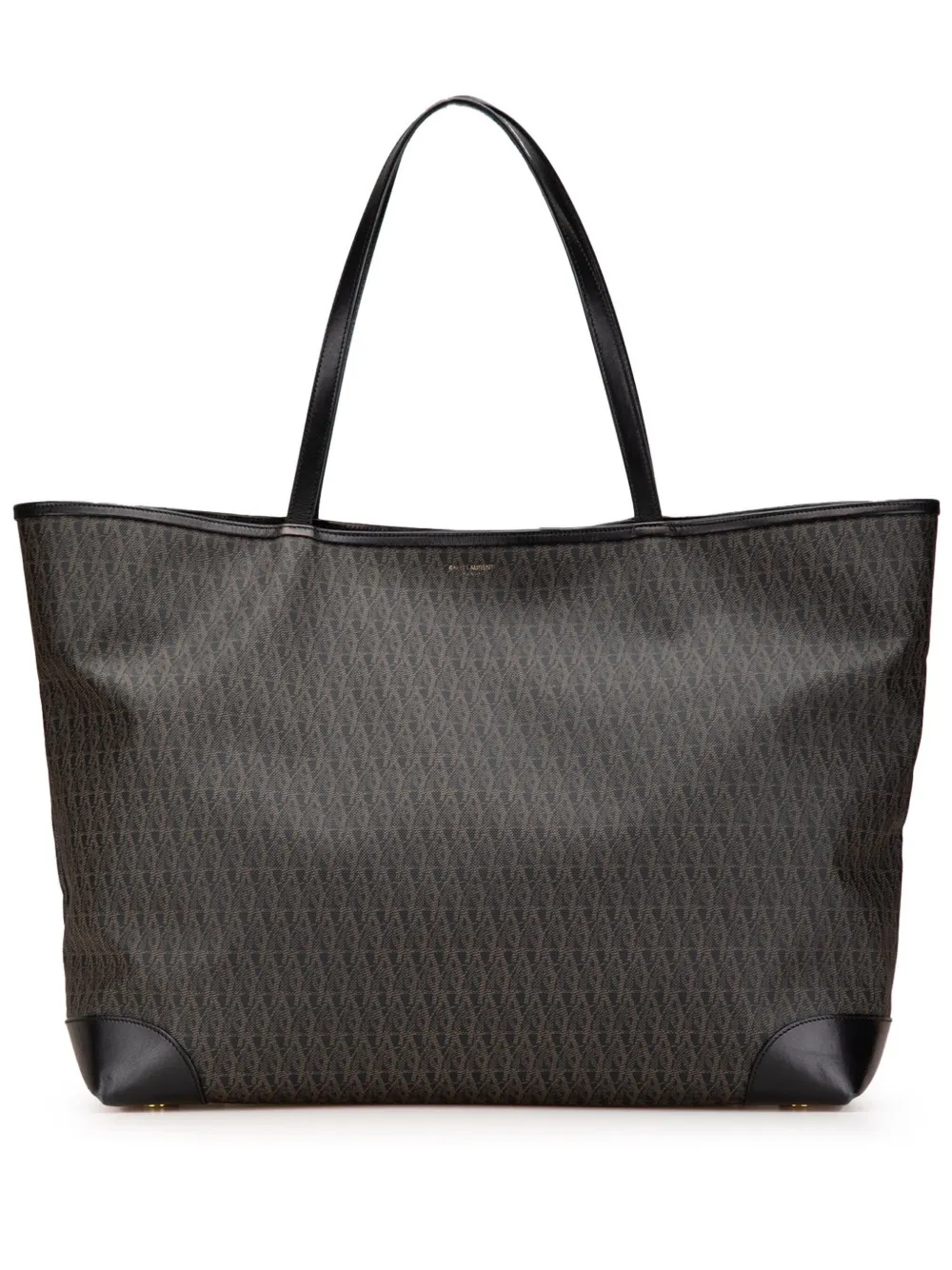 Saint Laurent Pre-Owned 2016 Large Monogram Coated Canvas tote bag | Brown | Image 1