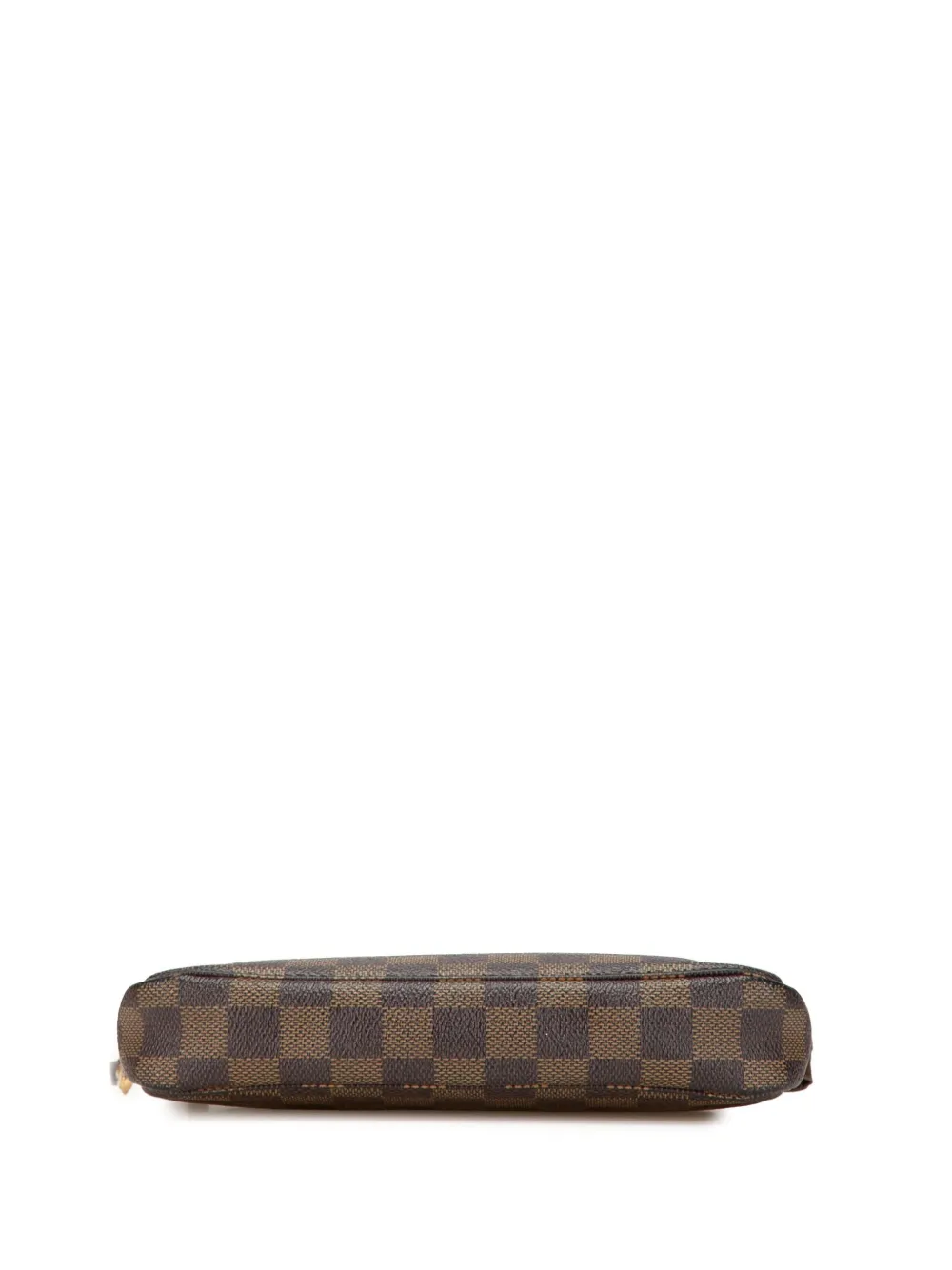 Pre-owned Louis Vuitton 2006 Damier Ebene Pochette Accessoires Shoulder Bag In Brown