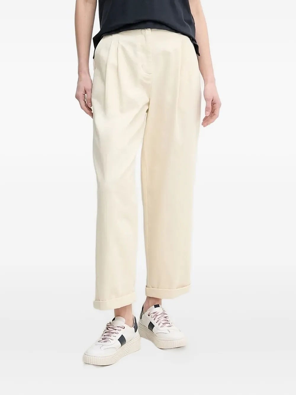 Barbour pleated-front trousers Geel