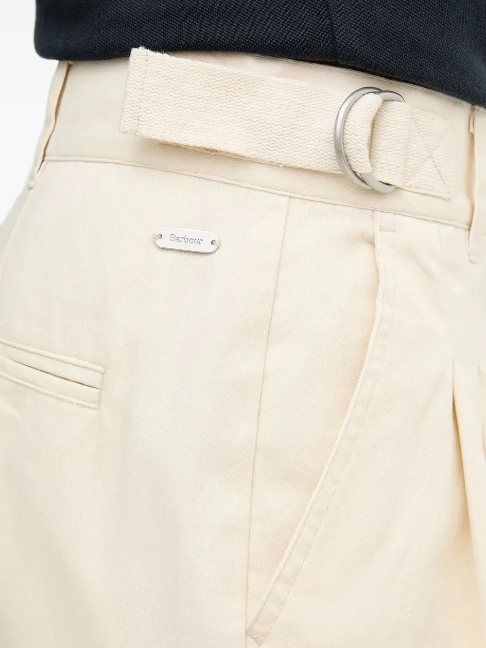 Barbour pleated-front trousers Geel