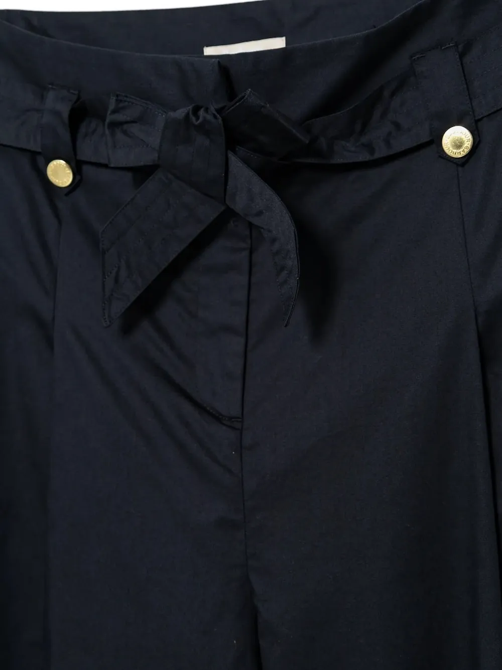 Barbour Elsie belted-pleated trousers Blauw