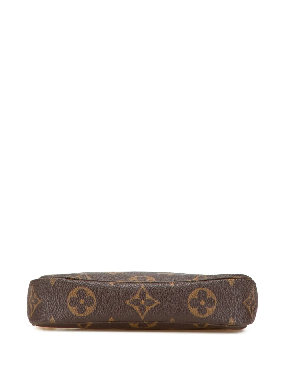 Pre-owned Louis Vuitton 2006 Monogram Mini Pochette Accessoires Handbag In Brown