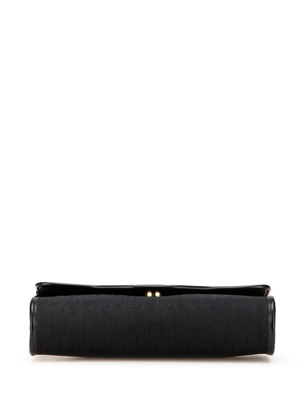 Pre-owned Dior 20th Century Issimo Trotter Canvas Crossbody Bag In Black