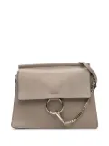 Chloé Pre-Owned 2016 Medium Calfskin and Suede Faye crossbody bag - Brown