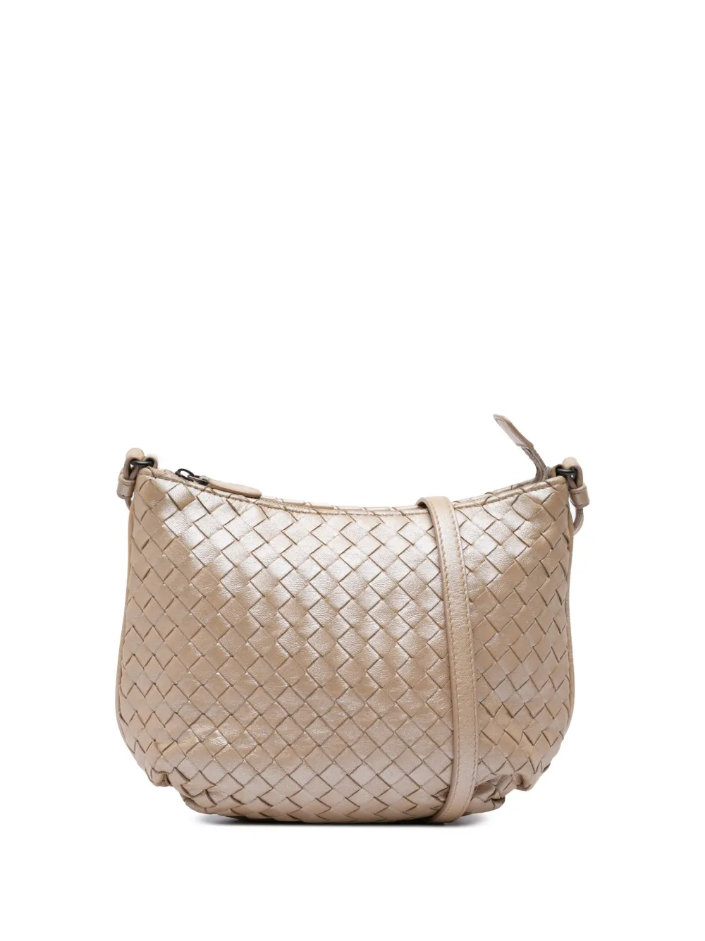 Bottega Veneta Pre-Owned 2012-2024 Nappa Intrecciato crossbody bag | Gold | Image 1