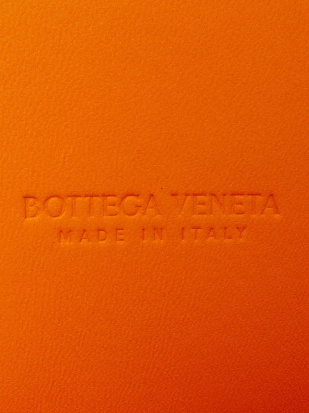Pre-owned Bottega Veneta 2021-2024 Brushed Calfskin Intrecciato Cradle Fold Over Shoulder Bag In Orange