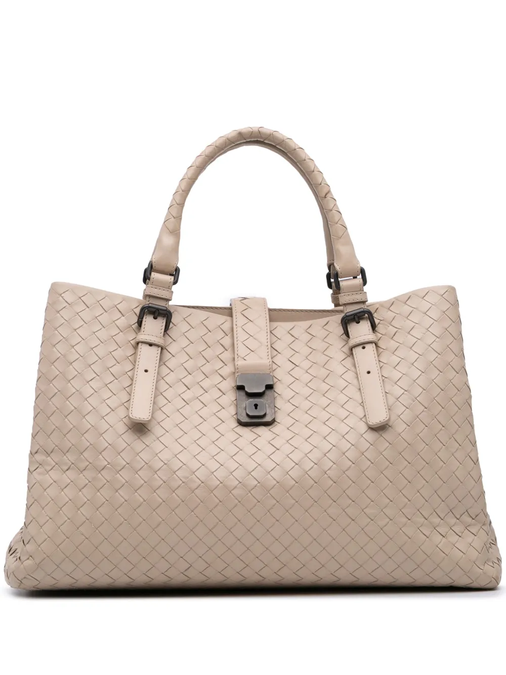 Bottega Veneta Pre-Owned 2012-2024 Medium Nappa Intrecciato Roma tote bag | Brown | Image 1