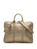 Gucci Pre-Owned 2016-2024 GG Imprime business bag - Gold