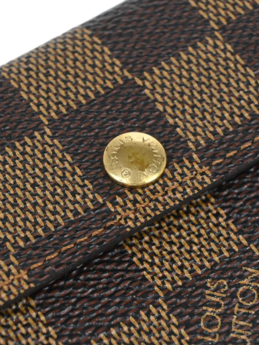 Pre-owned Louis Vuitton 2004 Ludlow Coin Wallet In Brown