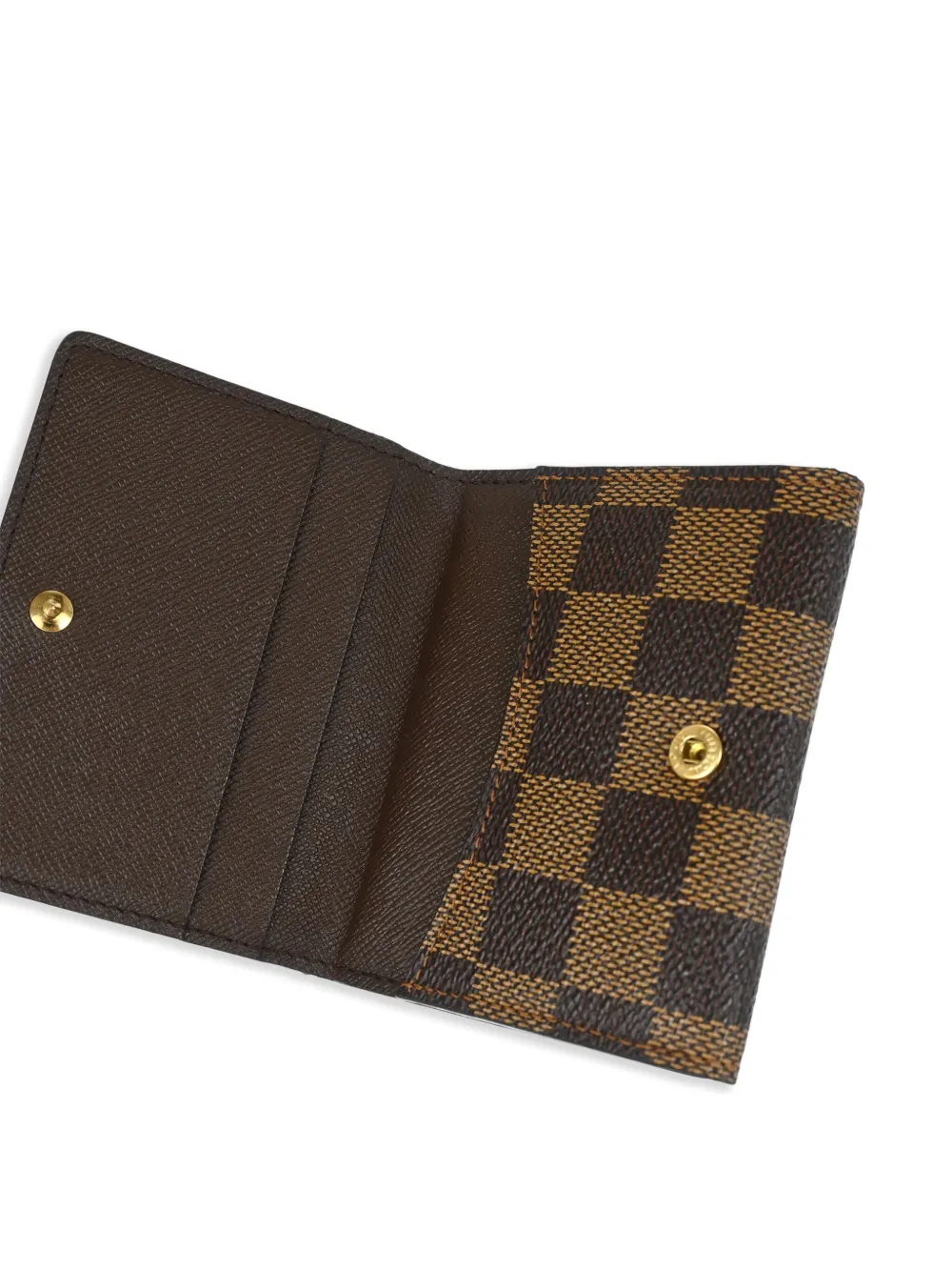 Pre-owned Louis Vuitton 2004 Ludlow Coin Wallet In Brown