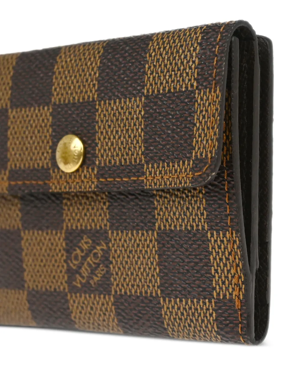 Pre-owned Louis Vuitton 2004 Ludlow Coin Wallet In Brown