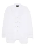 Comme Des Garçons mesh blazer - White