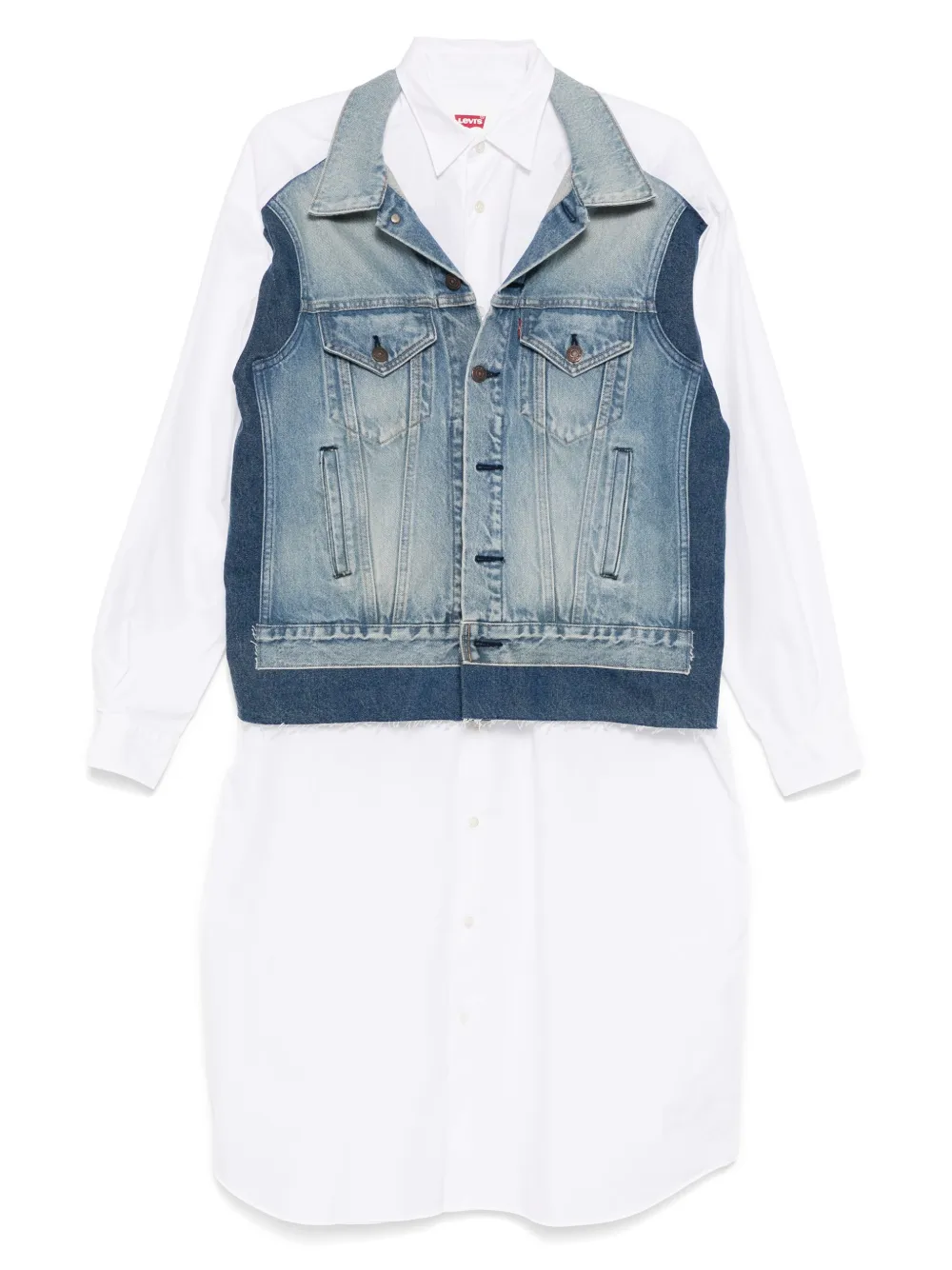 Junya Watanabe x Levi's denim dress - ホワイト Junya Watanabe x Levi's denim dress - ホワイト
