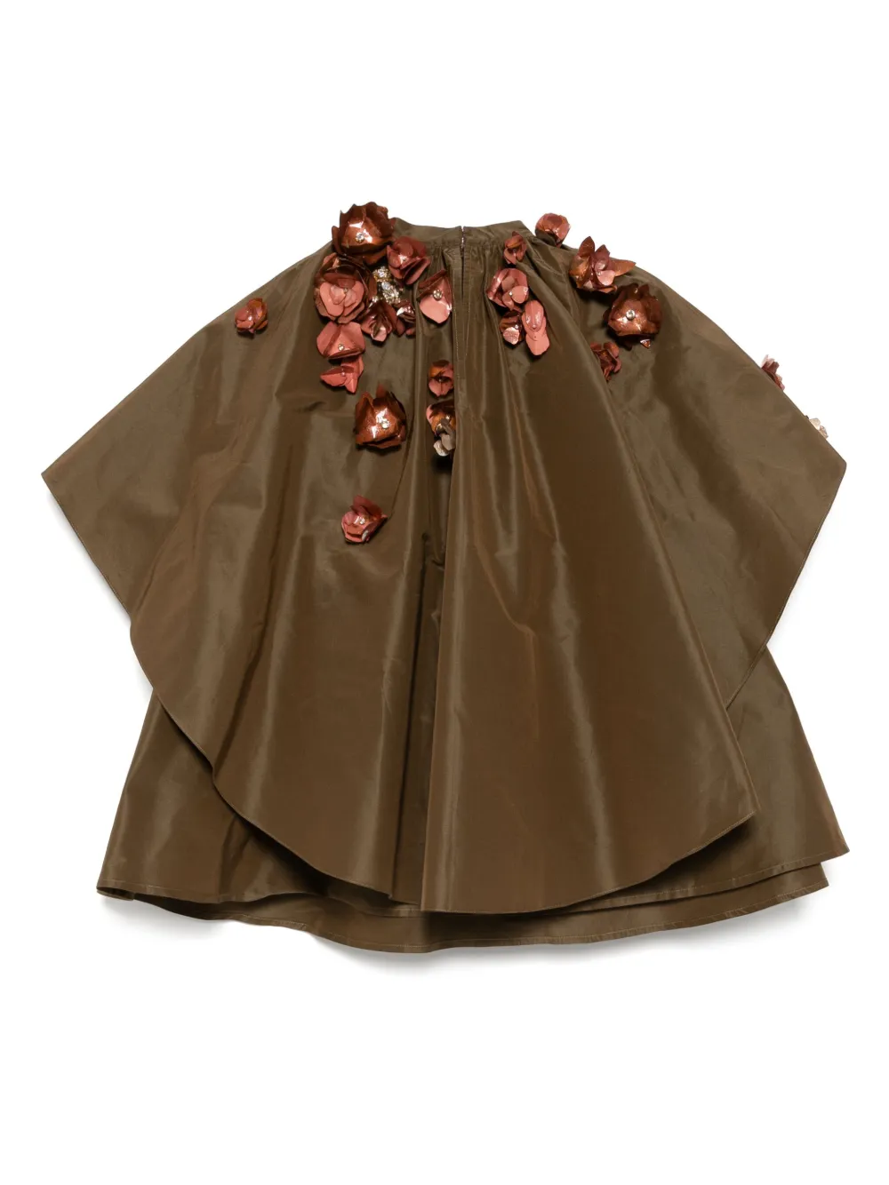 Biyan embellished taffeta blouse - Bruin