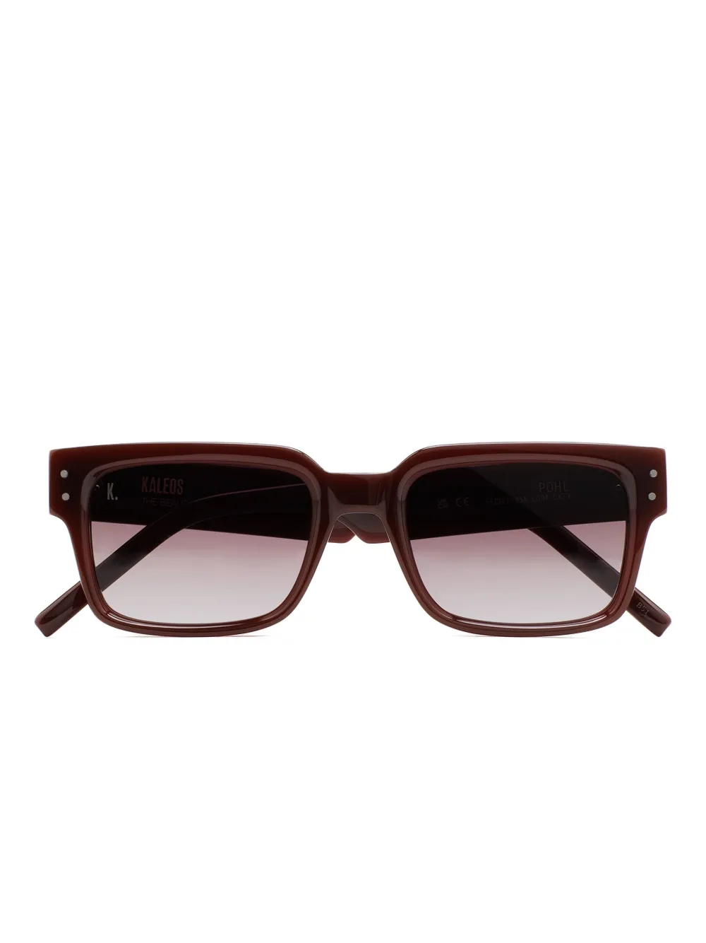 Kaleos Pohl rectangle-frame sunglasses | Brown | Image 1