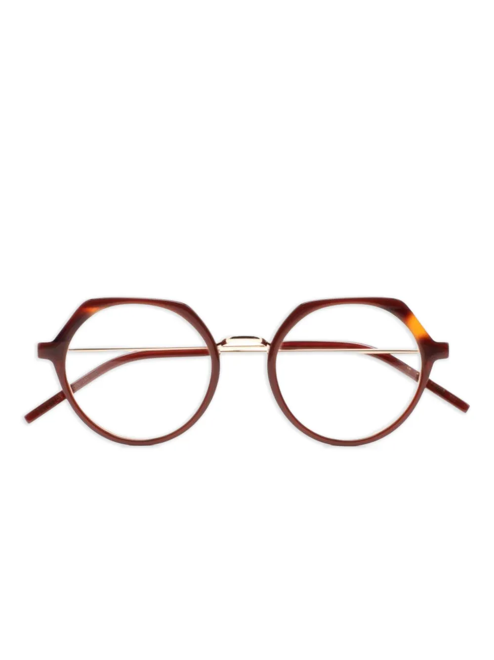 Kaleos geometric Eatenton glasses | Brown | Image 1