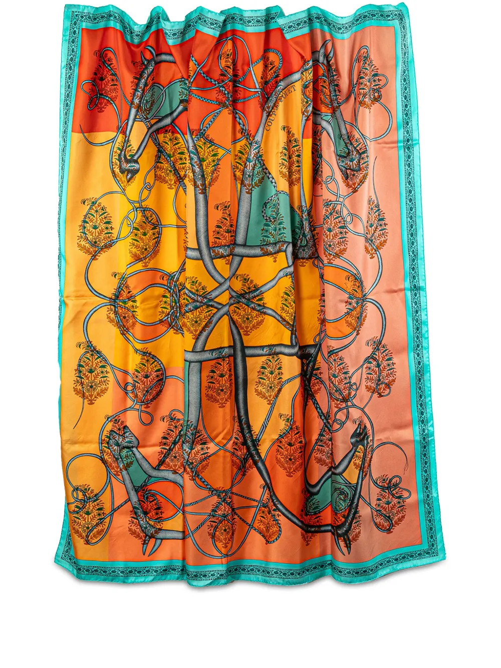 Hermès Pre-Owned 2000-2024 Coup de Fouet Au Bloc シルク ツイル ジャイアント スカーフ - Hermès Pre-Owned 2000-2024 Coup de Fouet Au Bloc シルク ツイル ジャイアント スカーフ -