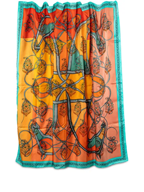 Hermès Pre-Owned mascada Twill Coup de Fouet Au Bloc de seda 2000-2024