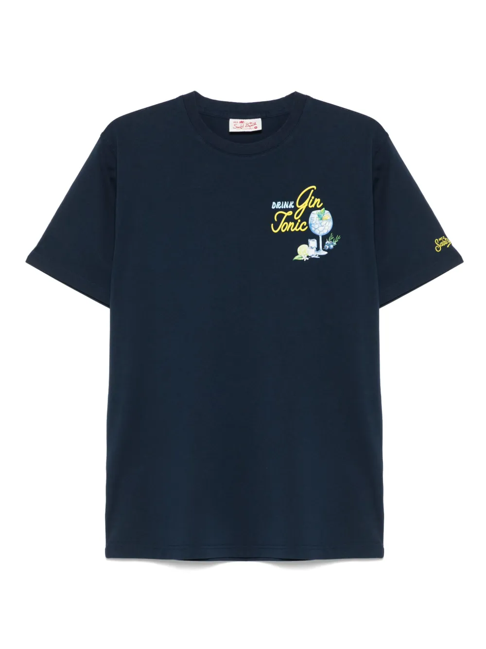 MC2 Saint Barth ジントニックプリント Tシャツ - ブルー MC2 Saint Barth ジントニックプリント Tシャツ - ブルー