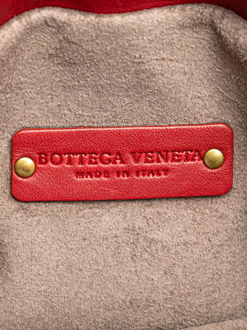 Pre-owned Bottega Veneta 2008 Nappa Intrecciato Crossbody Bag In Red