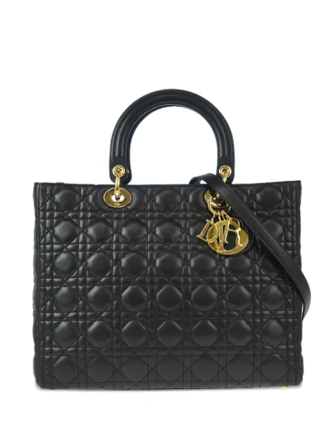 Christian Dior Pre-Owned bolsa de mano Cannage Lady Dior 2000