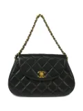 CHANEL Pre-Owned 1995 Lambskin Chain Handbag - Black