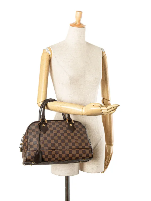 Louis Vuitton Pre-Owned 2007 Damier Ebene Duomo Handbag Brown