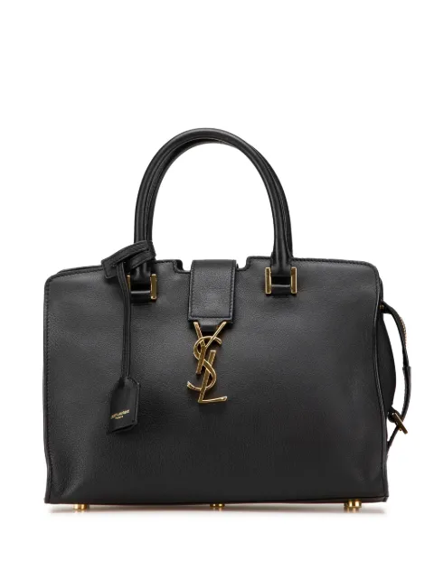 Saint Laurent Pre-Owned 2018 Baby Leather Monogram Downtown Cabas satchel