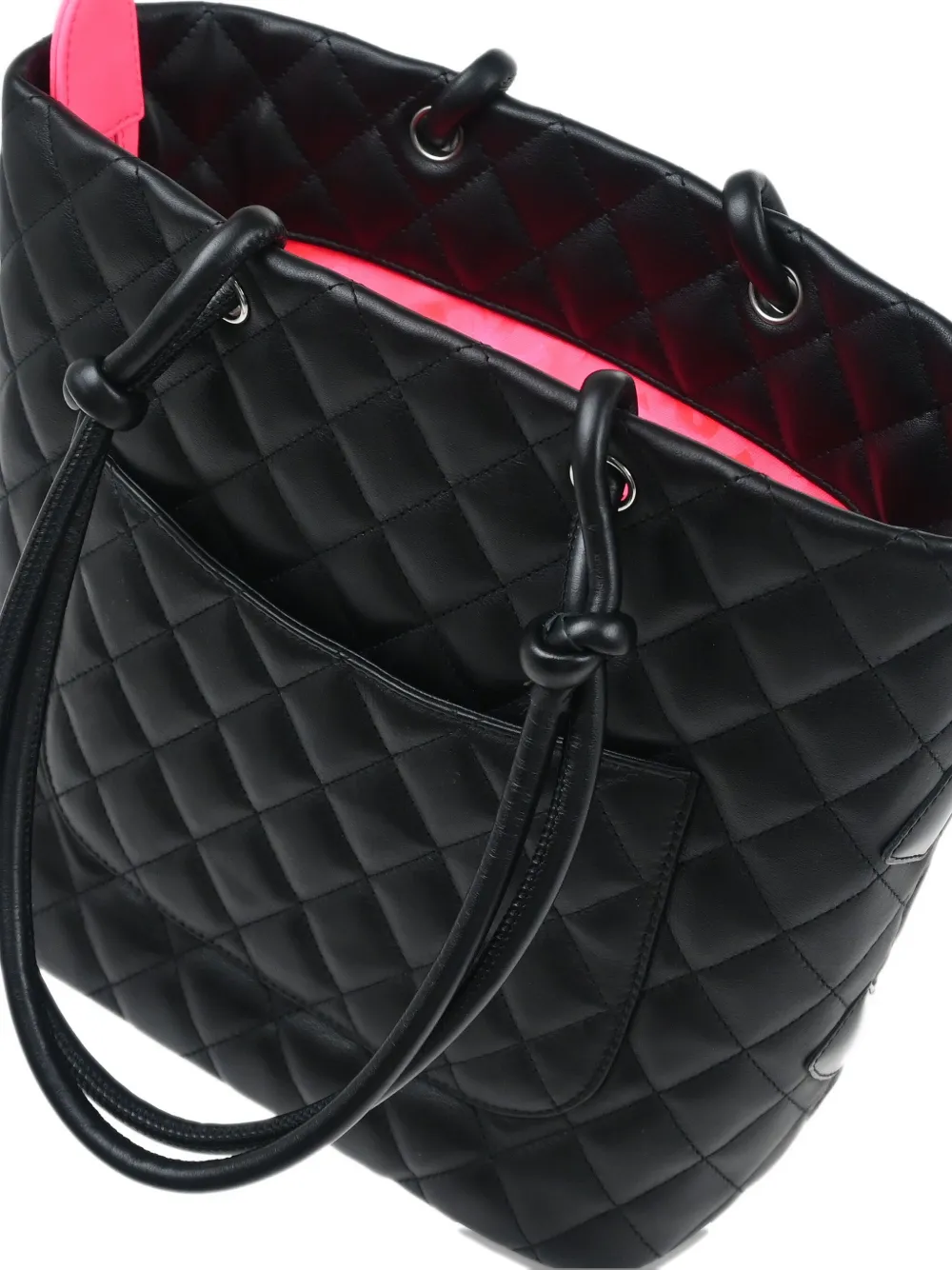 Pre-owned Chanel Cambon Line 手提包(2009年典藏款)