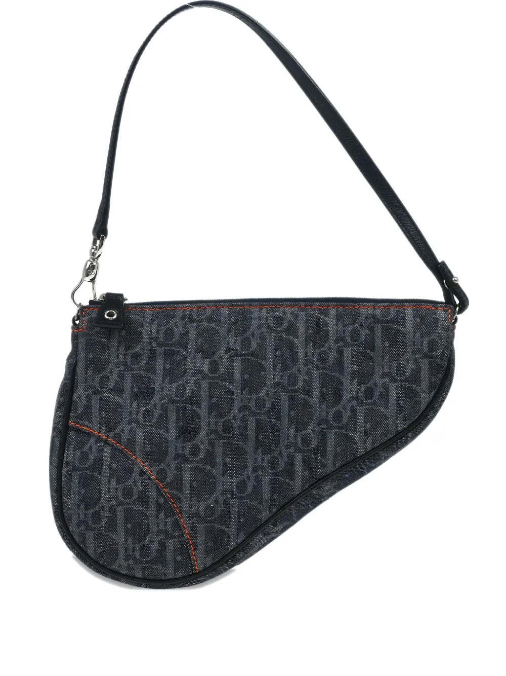Christian Dior Pre-Owned 2005 トロッター サドルバッグ - ブルー Christian Dior Pre-Owned 2005 トロッター サドルバッグ - ブルー