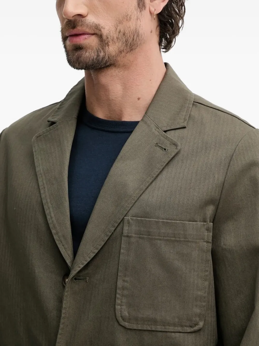 Barbour Bayview herringbone jacket Groen